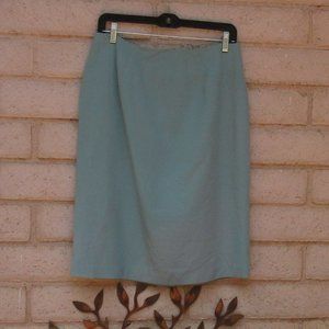 TONI GARMENT Lined Sea Foam Pencil Skirt 12